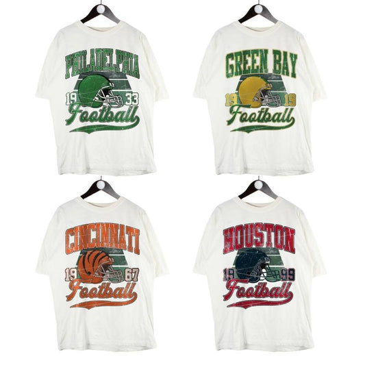 All Teams Football Vintage Style Crewneck T-shirt, Vintage All Teams Football T-shirtstyle{n002}2
