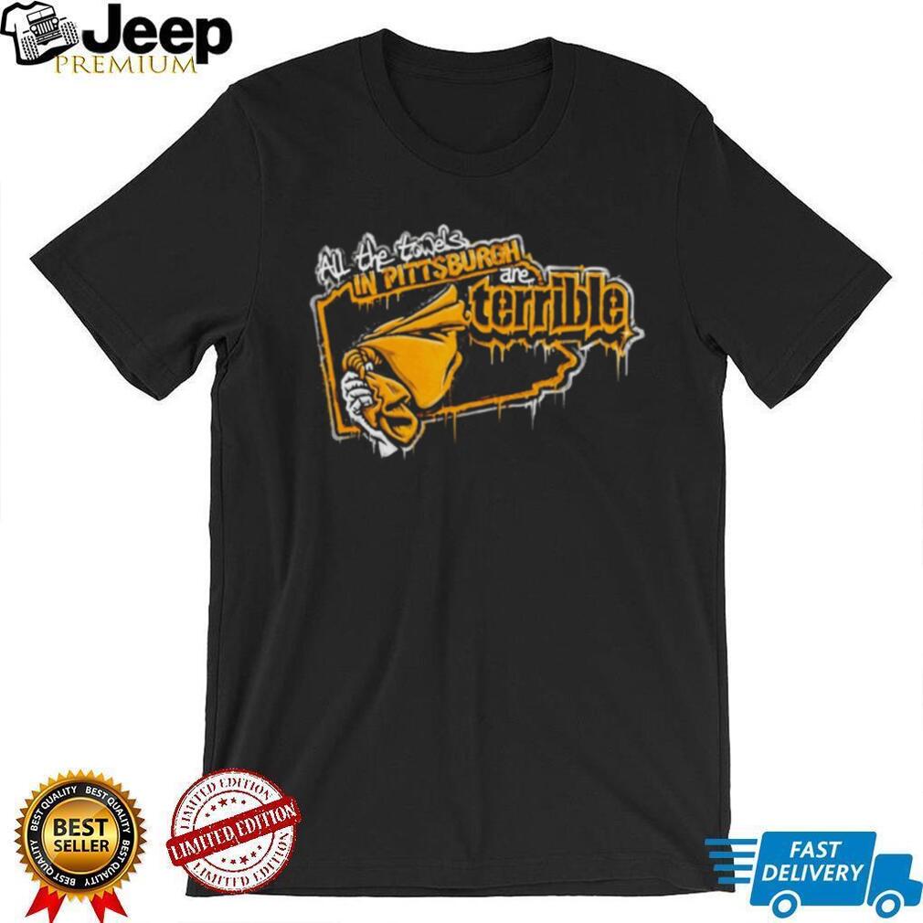 All The Towels In Pittsburgh Are Terrible Hockey Fan Rivalry Retro T Shirt