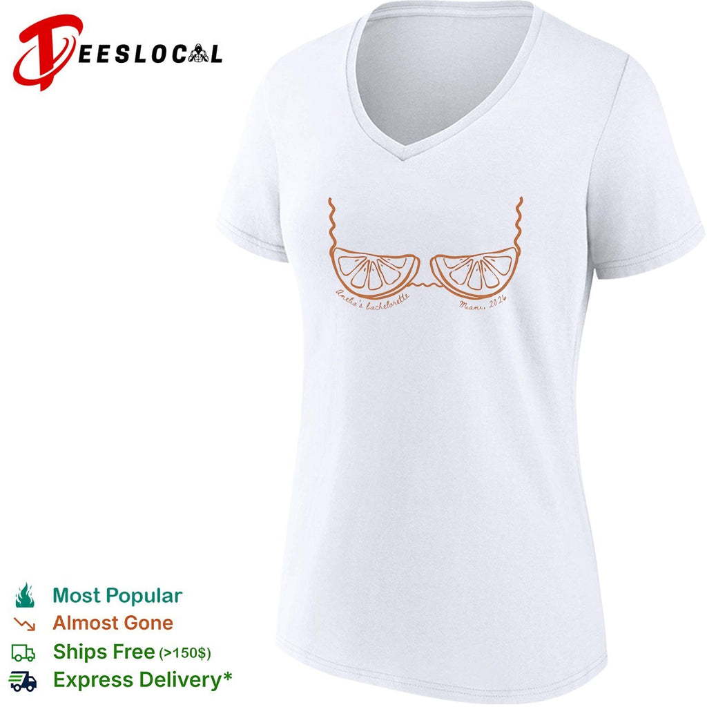 Amelia’s bachelorette Miami 2026 orange slices shirt