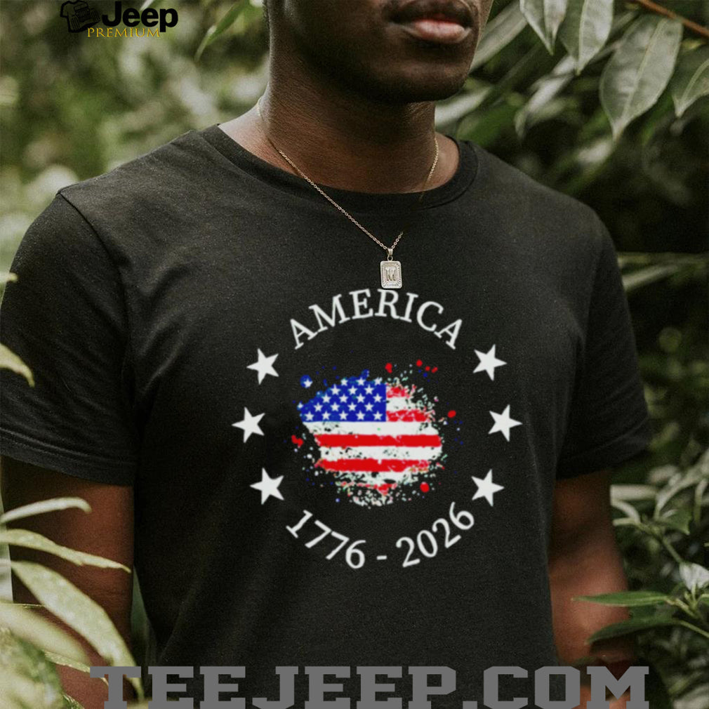 America 1776 2026 Patriotic flag shirt