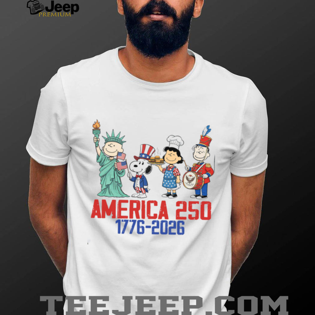 America 250 1776 2026 Peanuts Gang Patriotic Holiday Shirt