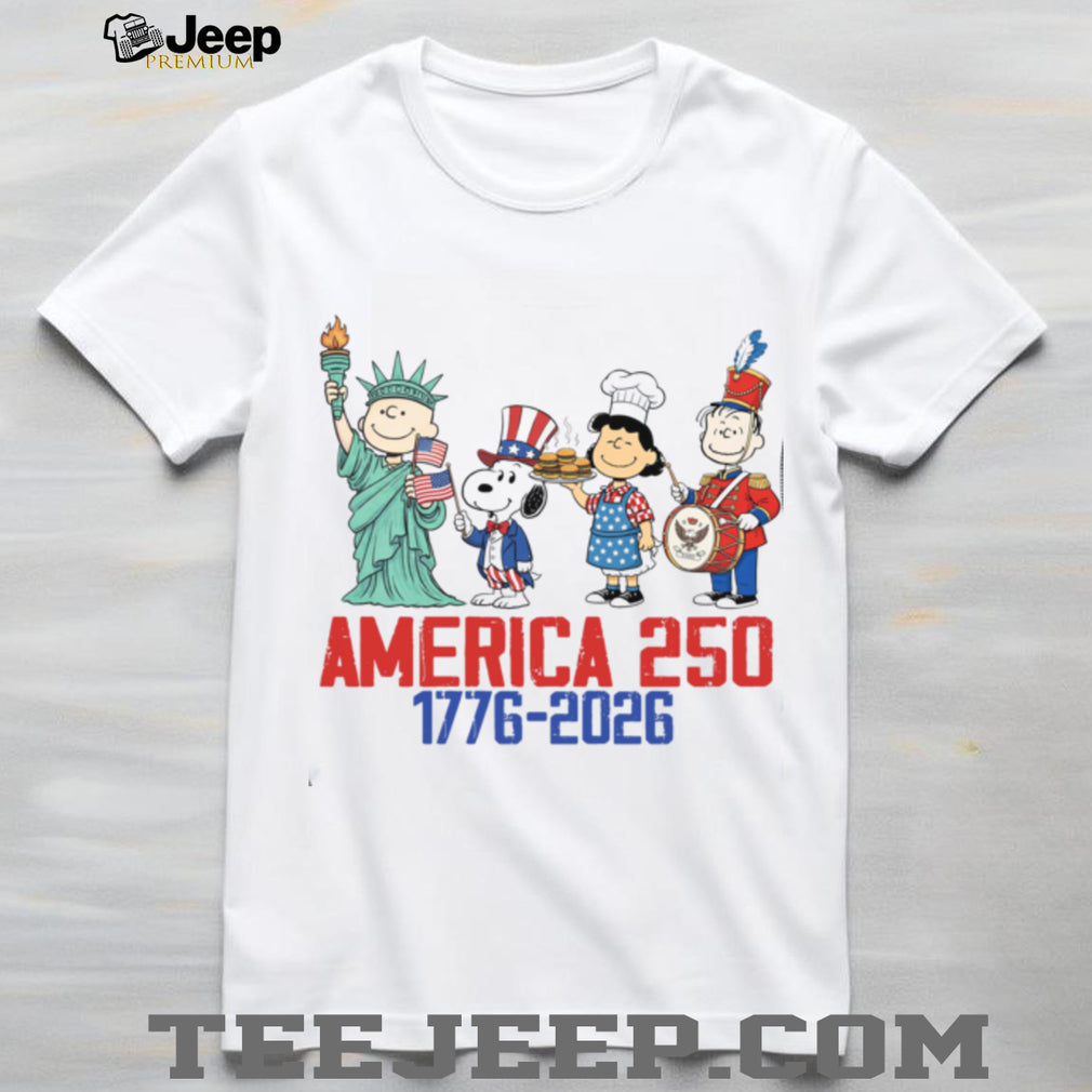 America 250 1776 2026 Peanuts Gang Patriotic Holiday Shirt