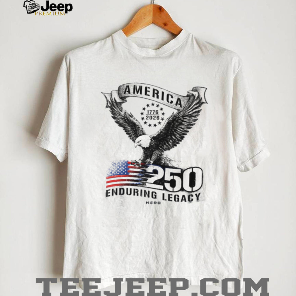 America 250 Enduring Legacy Eagle and Flag 1776 2026 T Shirt