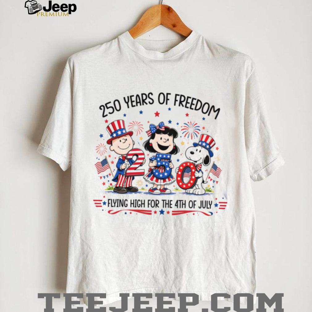America 250 Years of Freedom Peanuts Gang Patriot Shirt