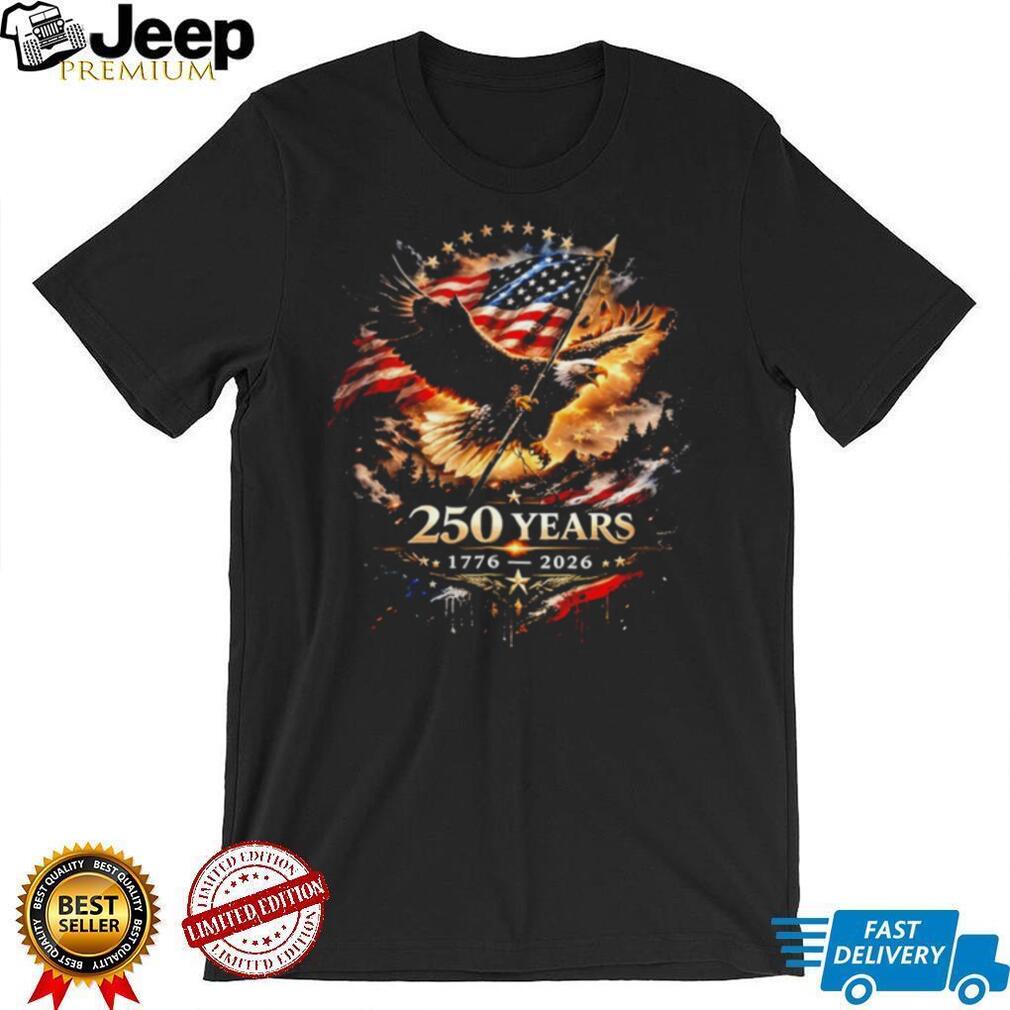 America 250th Anniversary 1776 2026 USA Liberty Eagle Flag Vintage Patriotic Men T Shirt