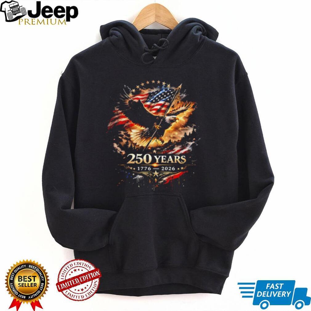 America 250th Anniversary 1776 2026 USA Liberty Eagle Flag Vintage Patriotic Men T Shirt