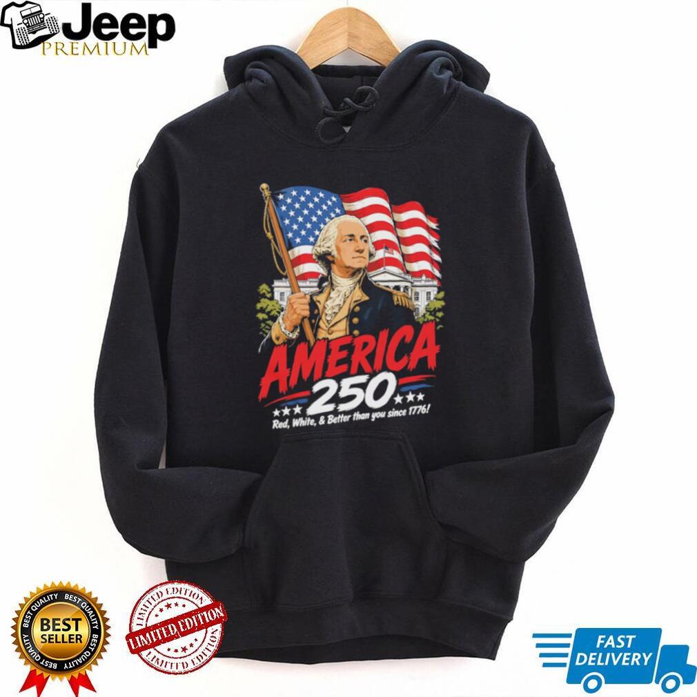 America 250th Anniversary George Washington Patriotic 1776 T Shirt