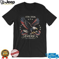 America 250th Anniversary Patriotic Soaring Eagle Vintage Tee