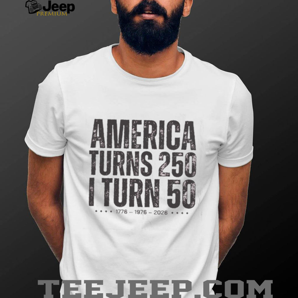 America 250th Birthday 50th Birthday Retro Graphic T Shirt