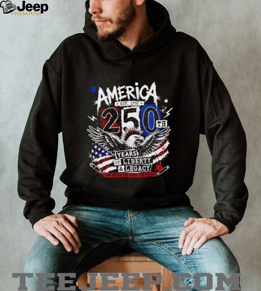 America 250th Years Of Liberty Patriotic Eagle T Shirt