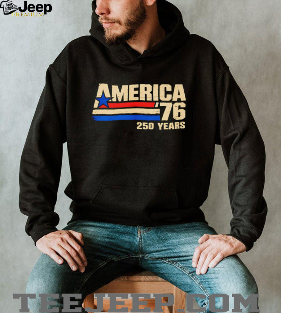 America 76 250 Years United States Bicentennial Anniversary Retro Patriotic Fourth of July Men T Shirt