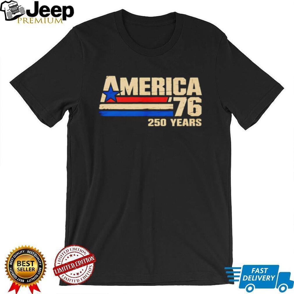 America 76 250 Years United States Bicentennial Anniversary Retro Patriotic Fourth of July Men T Shirt