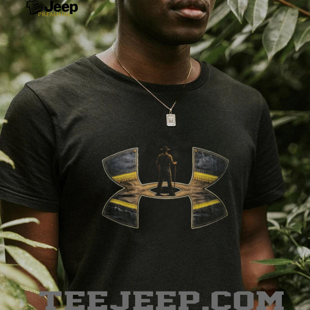 American Farmer Denim Pitchfork Harvest Graphic T Shirt