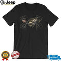 American Flag Bass Fishing Patriotic Hunter Sport Graphic T Shirt