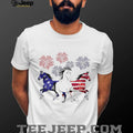 American Horse Patriotism 250th Anniversary Fireworks Shirt