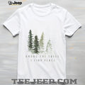 Among The Trees I Find Peace Watercolor Pine Forest T Shirt