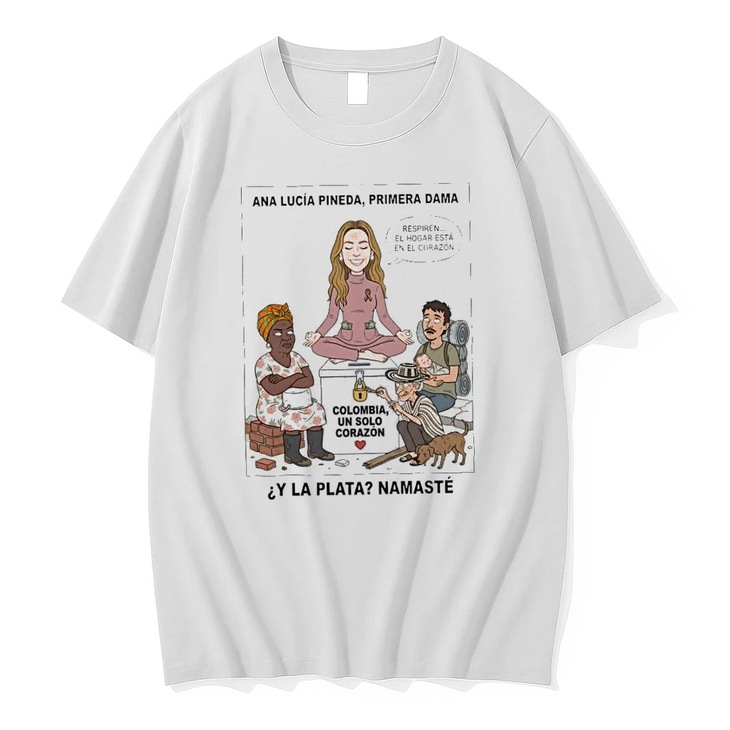 Ana Lucia Pineda Primera Dama Colombia Un Solo Corazon Y La Plata Namaste Tshirts Sweater