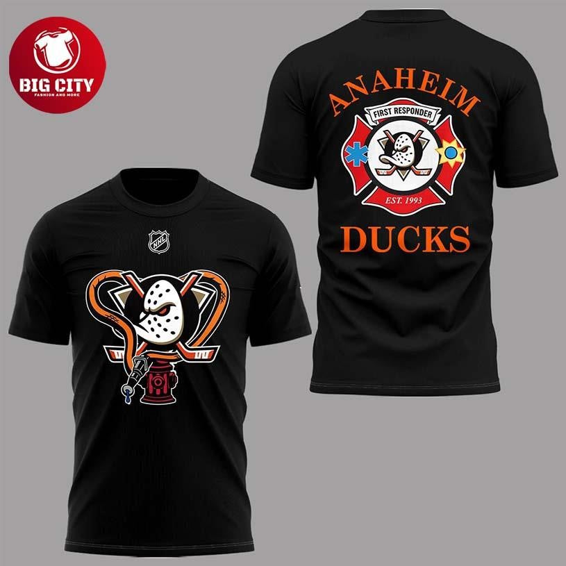 Anaheim Ducks First Responders Night 2026 Appreciation Two Sided Shirt