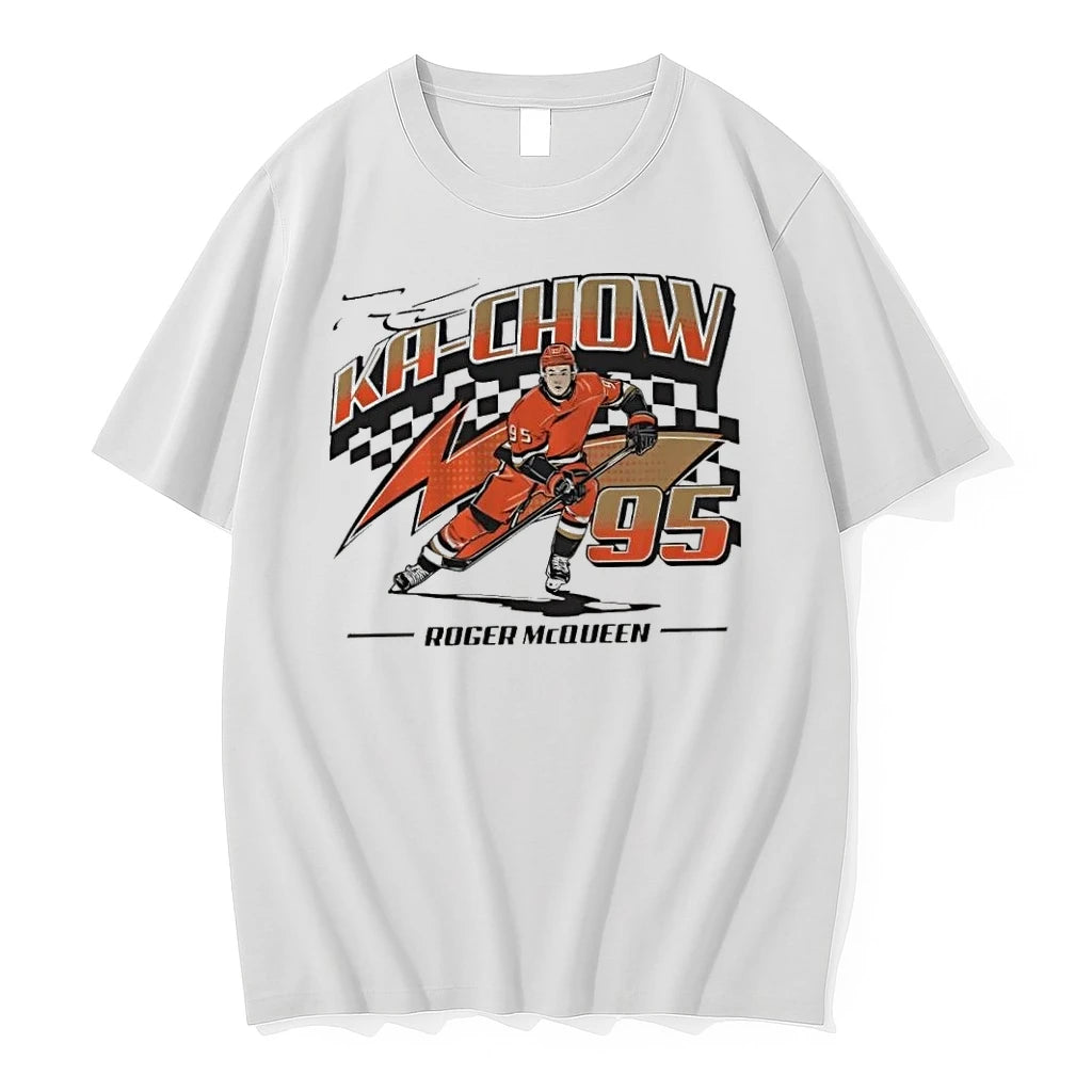 Anaheim Ducks Hockey Roger Mcqueen Ka Chow Signature Tshirts Sweater