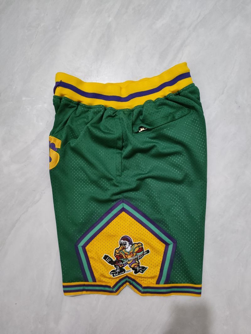 Anaheim Ducks Hockey Ducks Green Shorts Style 2