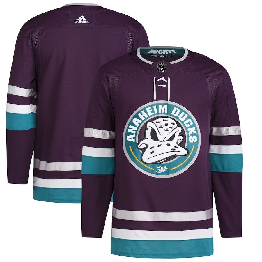 Anaheim Ducks adidas 30th Anniversary Authentic Jersey – Purple
