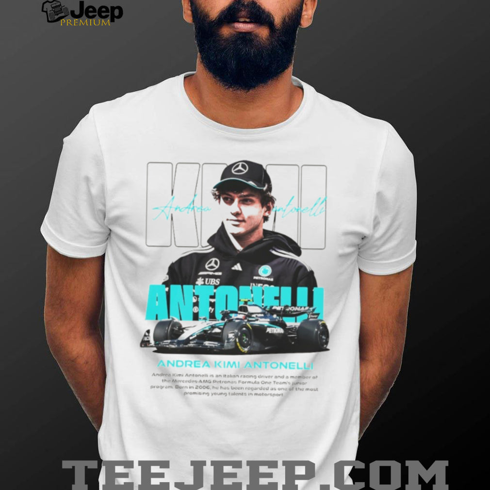Andrea Kimi Antonelli Mercedes AMG F1 Junior Driver White T Shirt