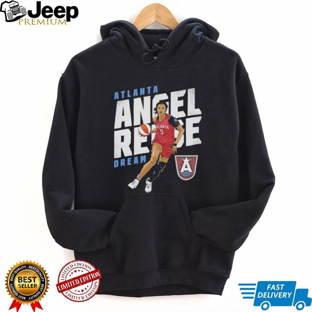 Angel Reese Atlanta Dream Dribble Action Sports Graphic T Shirt
