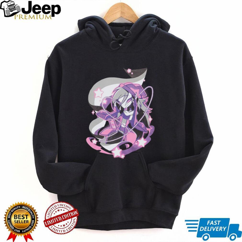 Anime Girl Cyberpunk Neon Lights Gaming Graphic T Shirt