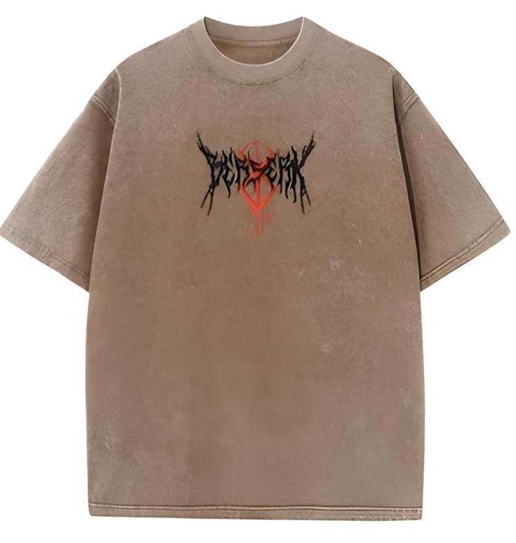 Anime Gym Pump Cover , 2 sided print ,Guts shirt ,Berserk Shirt , Berserk ,Guts , For Unisex , Gift For Him And Her Vintage Tee Menswear Top