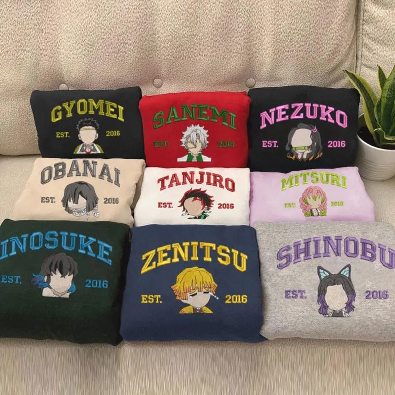 Anime KnY Character Embroidered Sweatshirt, Embroidery KnY Shirt&Hoodie, Unisex KnY Style
