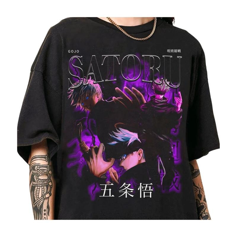Anime Vintage Gojo Satoru Shirt, Anime Lover Shirt, Anime Shirt, Anime Manga Shirt, Anime Satoru Gift Men and Women