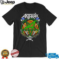Anthrax Caught In A Mosh Green Pentagram Thrash Metal T Shirt