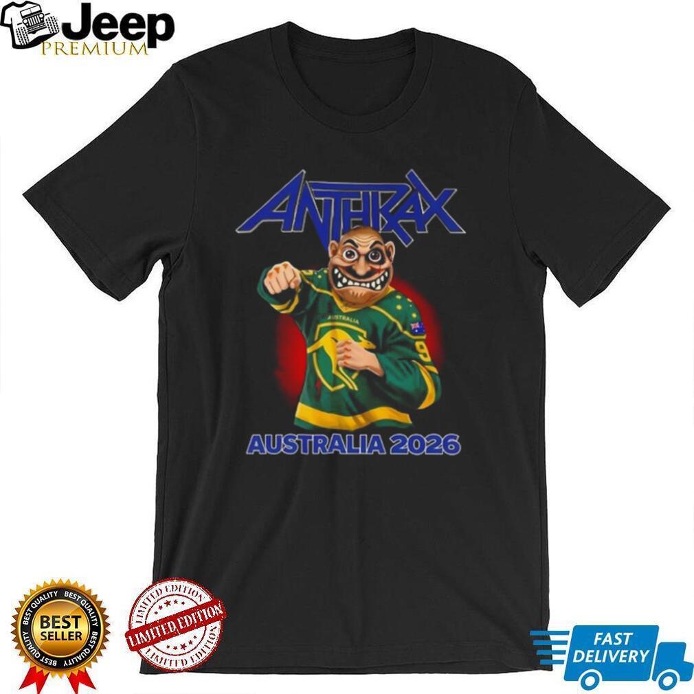 Anthrax Not Man Australia 2026 Boxing Kangaroo Jersey T Shirt
