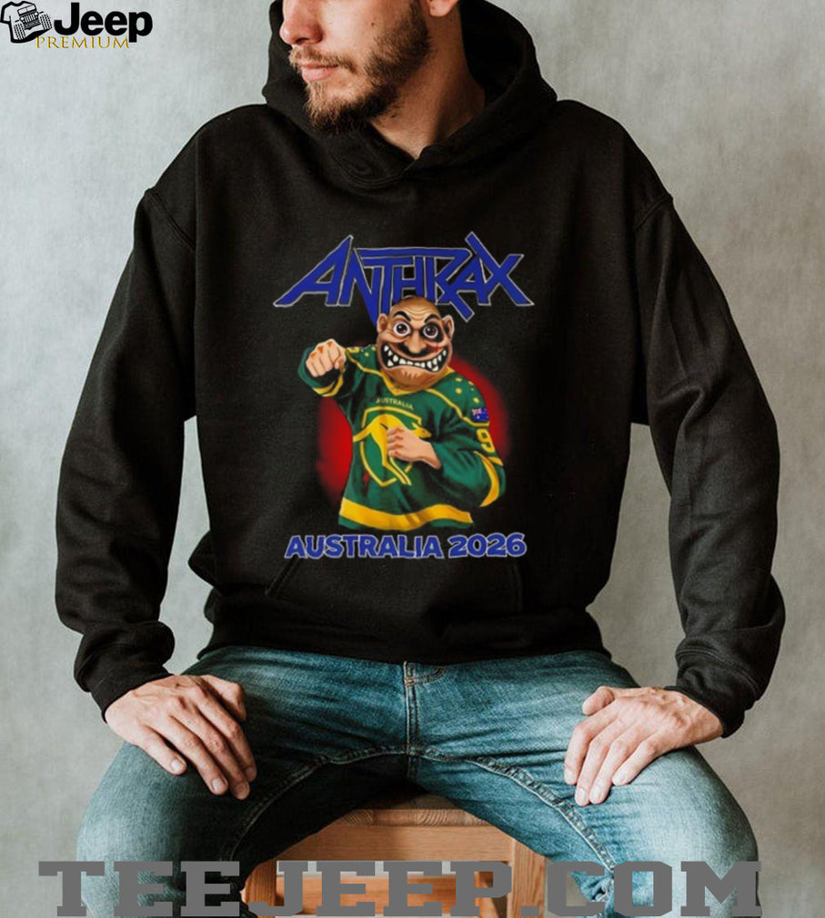 Anthrax Not Man Australia 2026 Boxing Kangaroo Jersey T Shirt