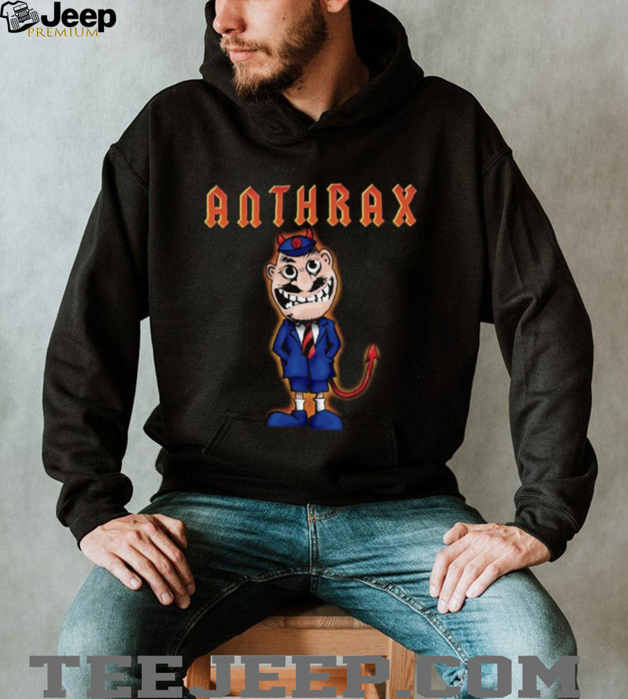 Anthrax Not Man Devil Cartoon Character Thrash Metal T Shirt