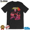 Anthrax Skeleton King City Skyline Vintage Thrash Metal T Shirt