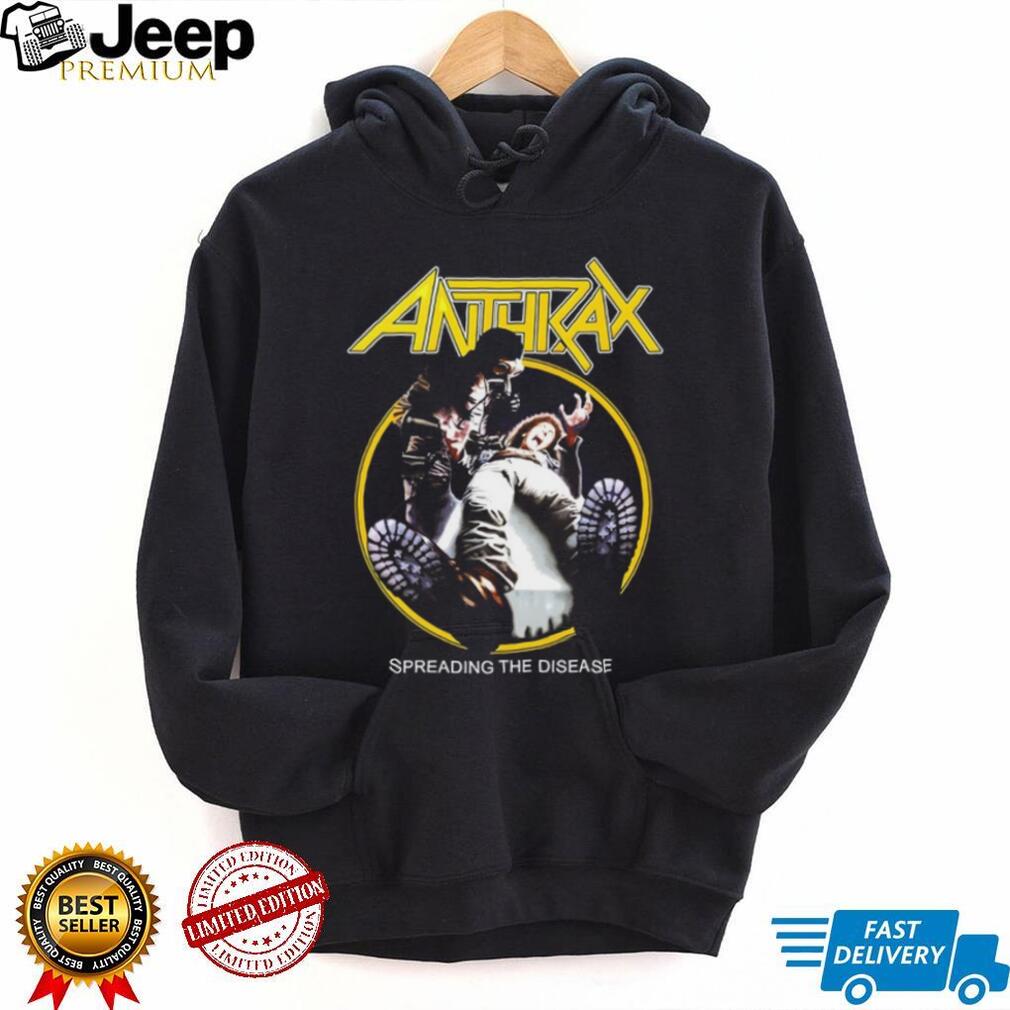 Anthrax Spreading The Disease Album Cover Official Merch T Shirt