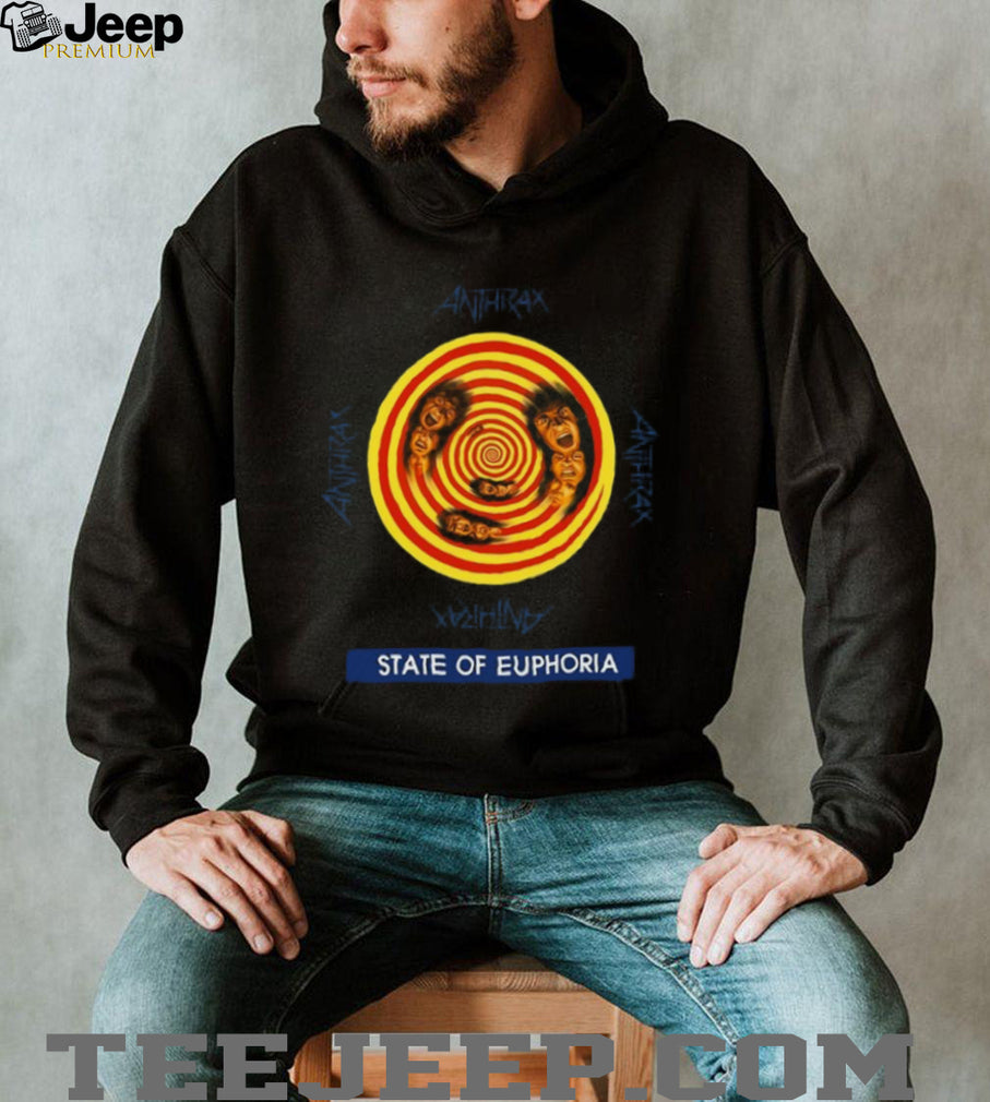 Anthrax State of Euphoria Spiral Album Cover Heavy Metal T Shirt