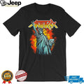 Anthrax Statue of Liberty Rock On Graphic Metal T Shirt