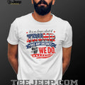 Anti Trump Decency Political Quote American Flag T Shirt