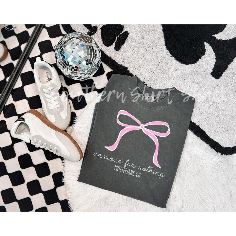 Anxious for Nothing T shirt  | Pepper comfort colors t shirt top