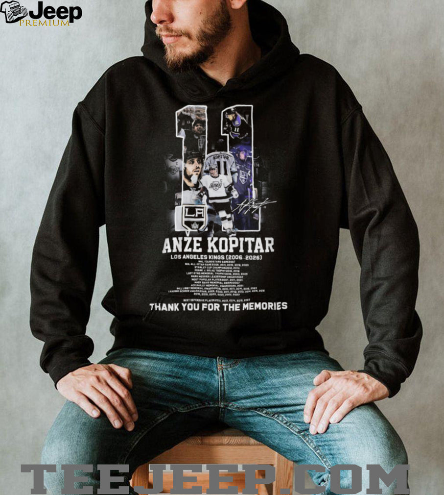 Anze Kopitar Los Angeles Kings Career Retirement Tribute 2006 2026 Vintage Hockey T Shirt
