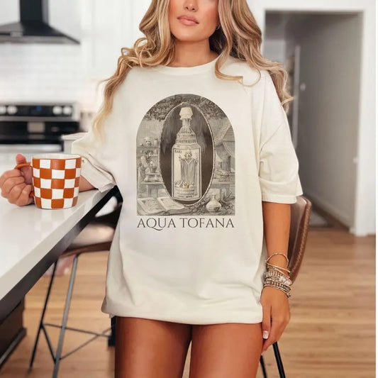Aqua Tofana Shirt, Female Rage, Angry Feminist Gift, Women's Reproductive Rights, Unisex Short Sleeve Tee