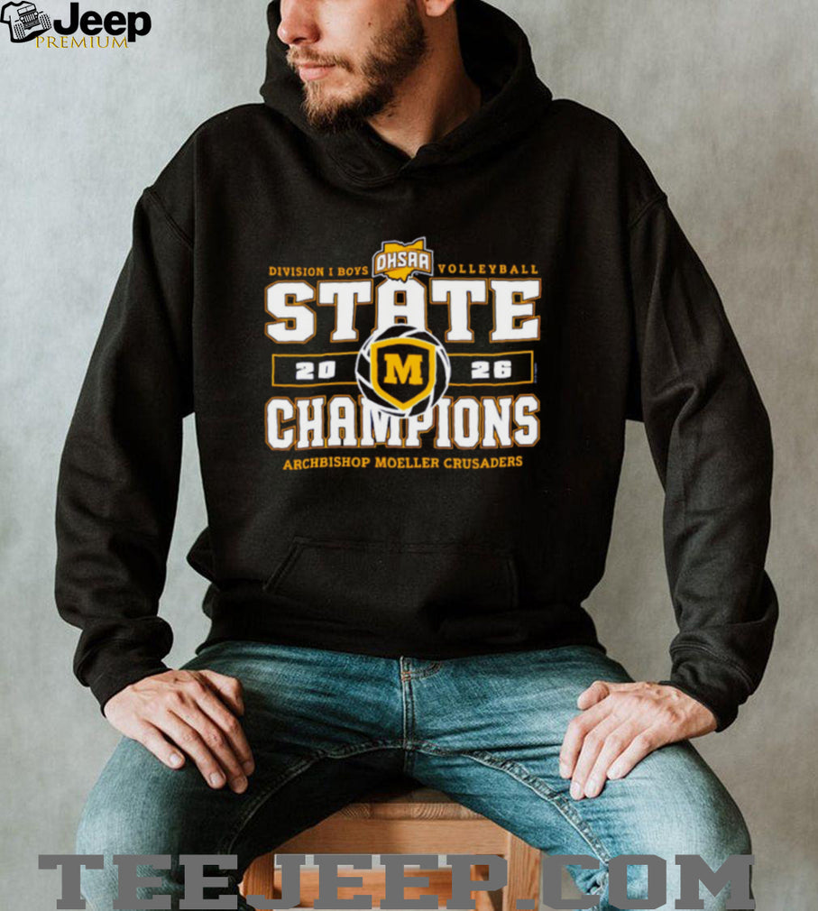 Archbishop Moeller Crusaders 2026 OHSAA Boys Volleyball D1 State Champions shirt