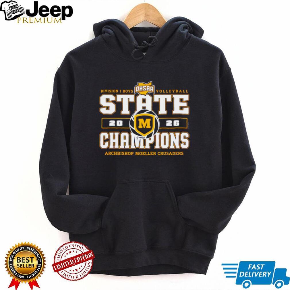 Archbishop Moeller Crusaders 2026 OHSAA Boys Volleyball D1 State Champions shirt