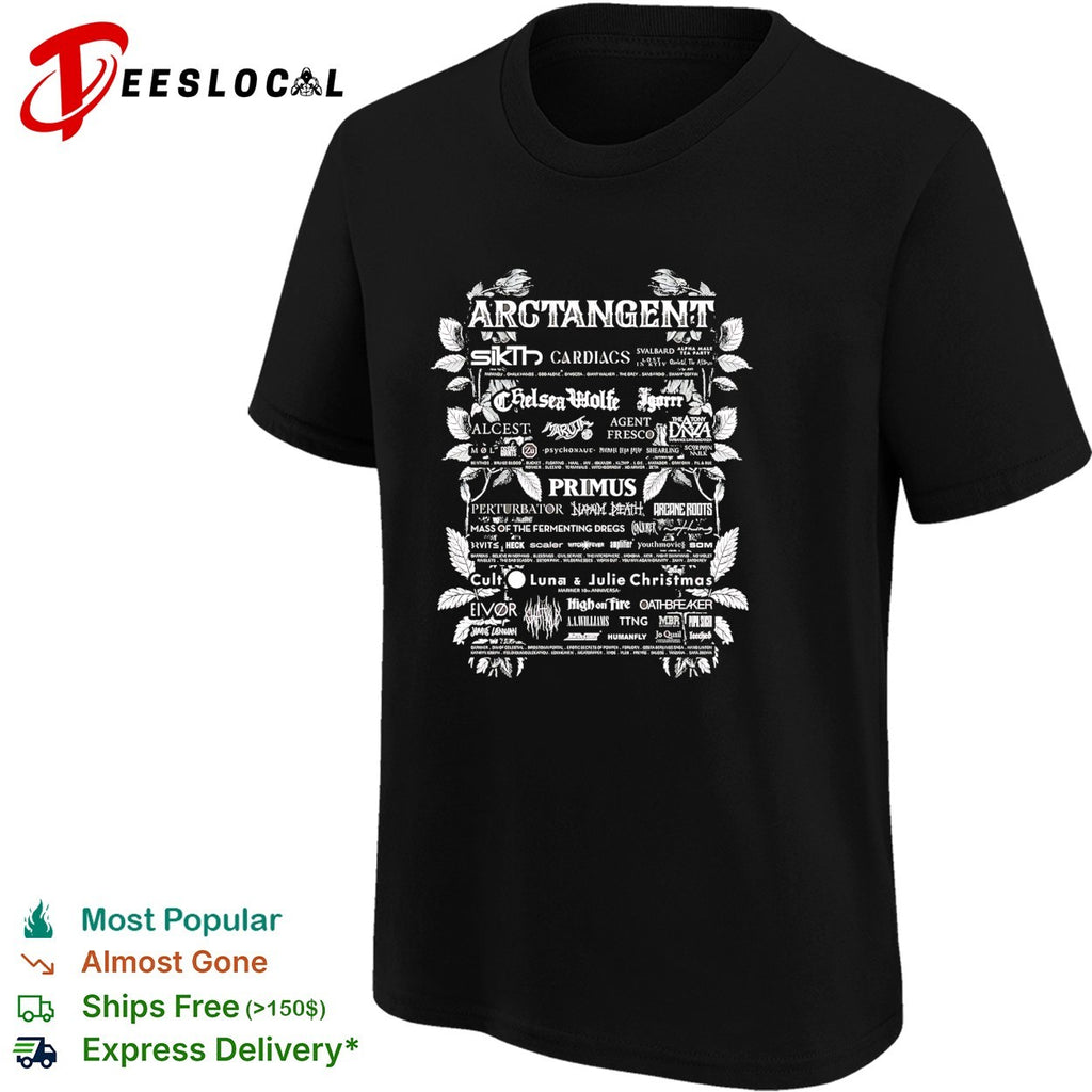 Arctangent festival 2026 lineup poster shirt