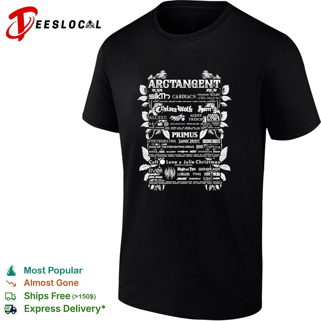 Arctangent festival 2026 lineup poster shirt