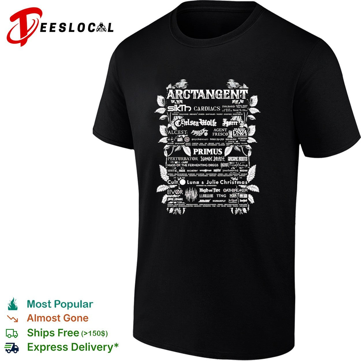 Arctangent festival 2026 lineup poster shirt