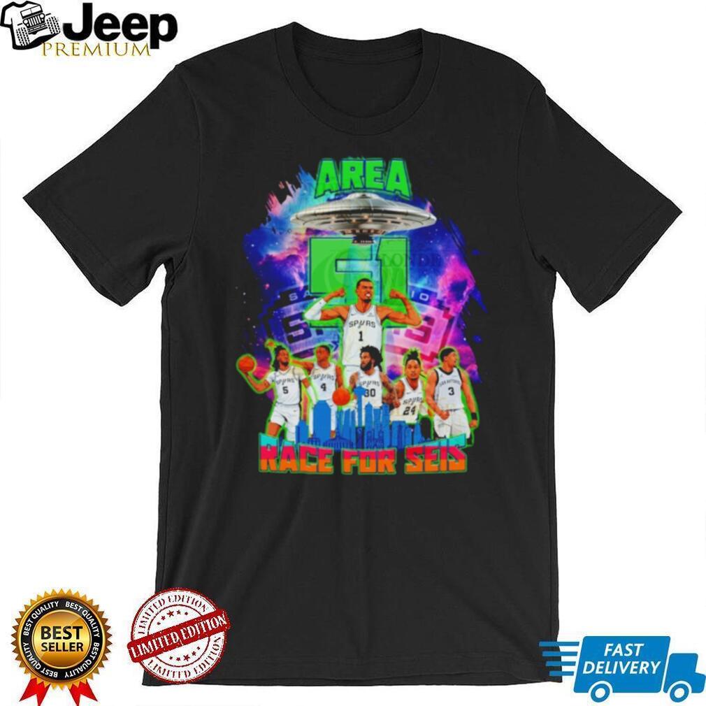 Area 51 Race For Seis Victor Wembanyama Alien Squad T Shirt