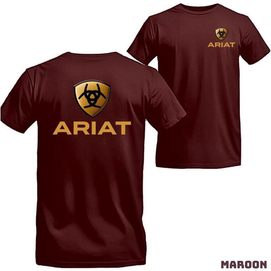 Ariat T-Shirt  Elegant design with a bold logo, perfect for those who love a strong style and superior quality, offering maximum comfort, Unisex.